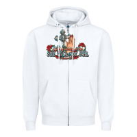 White she will not fail psalm christian cross pray Zipper Hoodie - NancyCooperArtShop