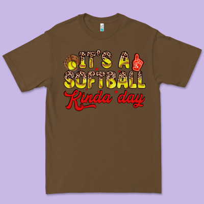 It S A Softball Kinda Day Premium Tee Designed By Zillion Design Studio