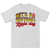 Dove Grey it s a softball kinda day Premium Tee - Zillion Design Studio