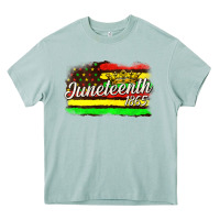 Juneteenth 1865 With Crown Flag Heavy Core Tee | Teevron