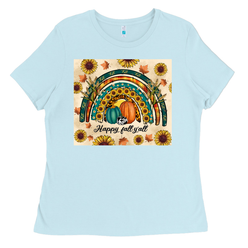Happy Fall Y'all Ladies Tee by RanaPortraitStore | Teevron
