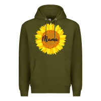 Army Green Sunflower Mama Premium Hoodie - Bettercallsaul