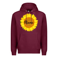 Burgundy Sunflower Mama Premium Hoodie - Bettercallsaul