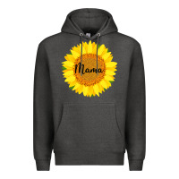Charcoal Heather Sunflower Mama Premium Hoodie - Bettercallsaul