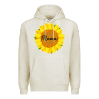 Oatmeal Heather Sunflower Mama Premium Hoodie - Bettercallsaul
