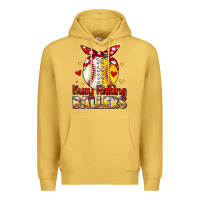 Antique Gold busy raising ballers Premium Hoodie - JahusDesignShop