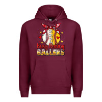 Burgundy busy raising ballers Premium Hoodie - JahusDesignShop