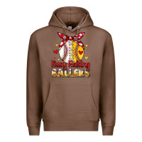 Chestnut busy raising ballers Premium Hoodie - JahusDesignShop