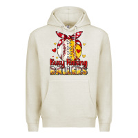 Oatmeal Heather busy raising ballers Premium Hoodie - JahusDesignShop