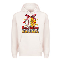 Pale Pink busy raising ballers Premium Hoodie - JahusDesignShop