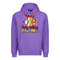 Purple busy raising ballers Premium Hoodie - JahusDesignShop