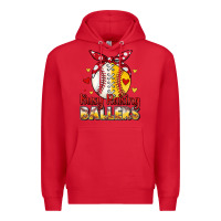 Red busy raising ballers Premium Hoodie - JahusDesignShop