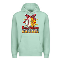 Seafoam busy raising ballers Premium Hoodie - JahusDesignShop