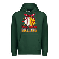 Sports Green busy raising ballers Premium Hoodie - JahusDesignShop