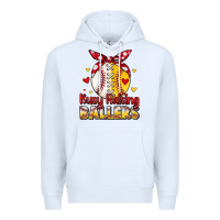 White busy raising ballers Premium Hoodie - JahusDesignShop