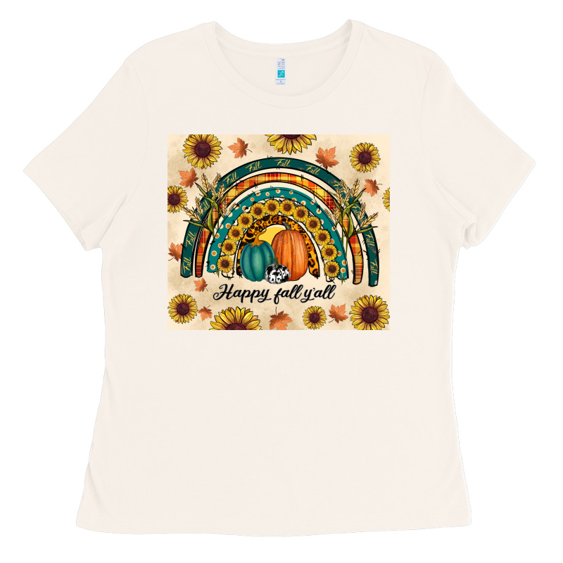 Happy Fall Y'all Ladies Tee by RanaPortraitStore | Teevron