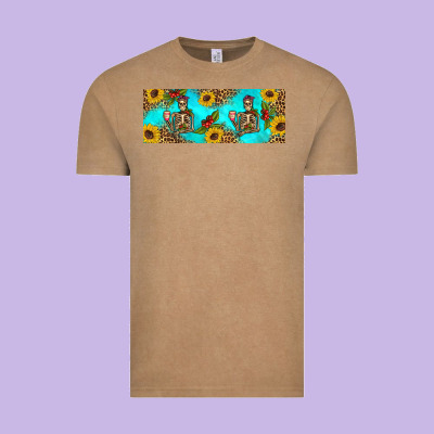 Skeleton Coffee And Coffee Plants 11 Oz Vintage Tee Designed By Artiststas