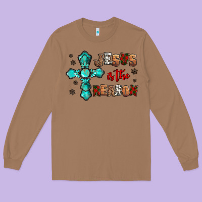 Jesus Is The Reason For This Season Christmas Long Sleeve Tee Designed By Jasminsmagicworld