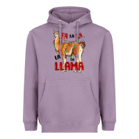 Lavender christmas llama Heavyweight Hoodie - LillyAllenDesigns