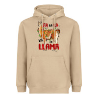 Mushroom christmas llama Heavyweight Hoodie - LillyAllenDesigns