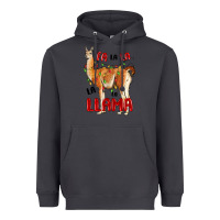 Smoke christmas llama Heavyweight Hoodie - LillyAllenDesigns