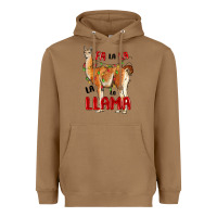 Toasted Coconut christmas llama Heavyweight Hoodie - LillyAllenDesigns