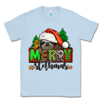 Dusty Blue merry slothmas Classic Tee - Jasminsmagicworld