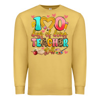 Antique Gold 100 days of doing teacher stuff Premium Sweatshirt - Artiststas