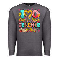 Charcoal Heather 100 days of doing teacher stuff Premium Sweatshirt - Artiststas