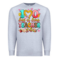 Heather Grey 100 days of doing teacher stuff Premium Sweatshirt - Artiststas