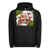 Pigment Black just a girl who loves reindeer Urban Hoodie - CowGirlArtShop