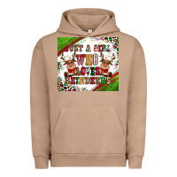 Pigment Burro just a girl who loves reindeer Urban Hoodie - CowGirlArtShop