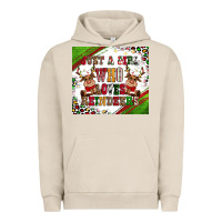 Pigment French Oak just a girl who loves reindeer Urban Hoodie - CowGirlArtShop
