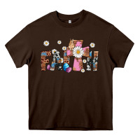 Chocolate Brown faith cross Heavy Core Tee - Artiststas