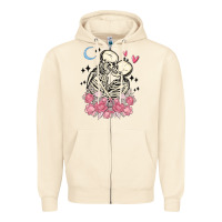 Sandshell the lovers skeletons Zipper Hoodie - MaliasSmallBusiness