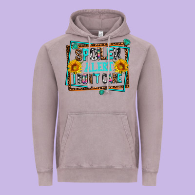 Spoiler Alert I Dont Care Vintage Hoodie Designed By Adodesignshop