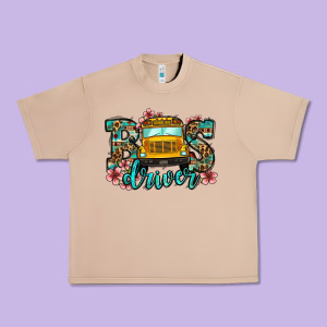 School Bus Driver Urban Heavy Tee Designed By Jasminsmagicworld