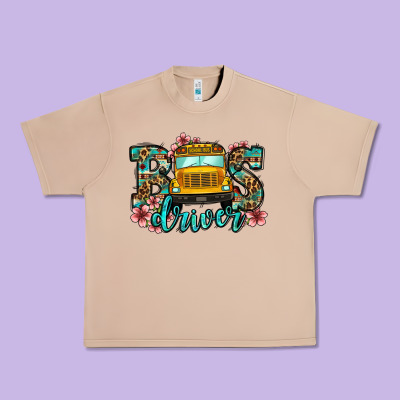School Bus Driver Urban Heavy Tee Designed By Jasminsmagicworld
