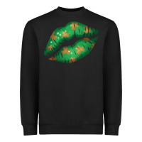 Black St. Patrick's Day Lip Heavyweight Sweatshirt - Jasminsmagicworld