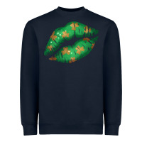 Navy St. Patrick's Day Lip Heavyweight Sweatshirt - Jasminsmagicworld