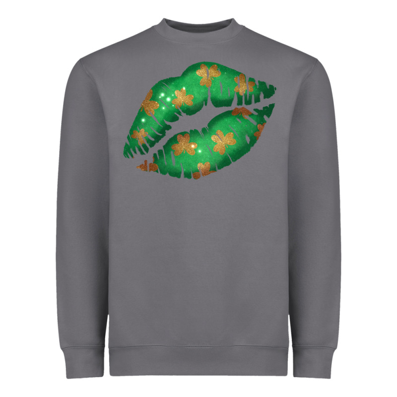 St. Patrick's Day Lip Heavyweight Sweatshirt by Jasminsmagicworld | Teevron