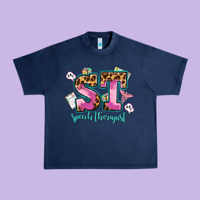 Speech Therapist Urban Heavy Tee Designed By Adodesignshop