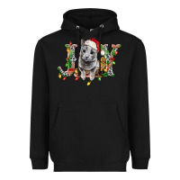 Black Russian Blue Cat Joy Heavyweight Hoodie - LillyAllenDesigns
