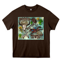 Chocolate Brown country western Heavy Core Tee - Zillion Design Studio