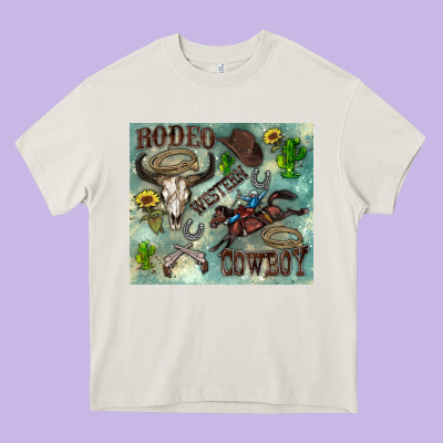 Country Western Heavy Core Tee Designed By Zillion Design Studio