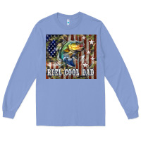 Colony Blue Western Reel Cool Dad Bass Long Sleeve Tee - LillyAllenDesigns