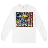 White Western Reel Cool Dad Bass Long Sleeve Tee - LillyAllenDesigns