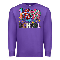 Purple 100 days of school Premium Sweatshirt - Artiststas
