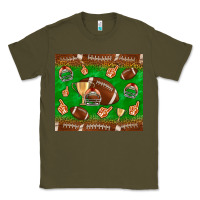 Army Green football leopard Classic Tee - NancyCooperArtShop