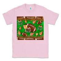 Bubblegum Pink football leopard Classic Tee - NancyCooperArtShop
